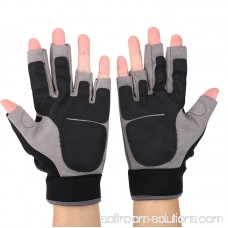 WALFRONT Half Finger Gloves Non-Slip Breathable Fishing Gloves for Men's & Women Outdoor Fishing Sports